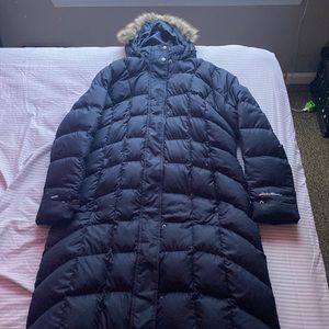 Womens size XL, Eddie Bauer, Navy Blue, Never worn other than to try on no tags